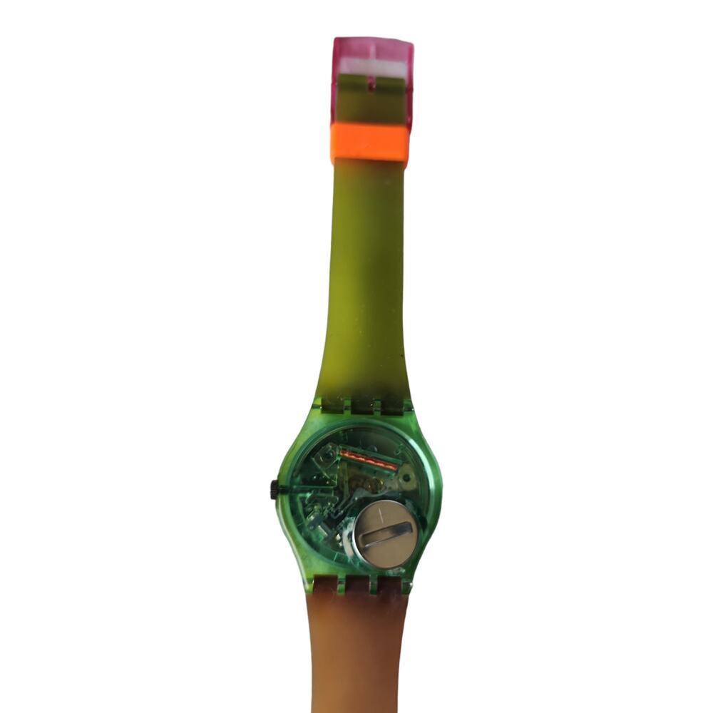 New Swatch Watch KASBAH GL104 retro Funky watch in original case with paperwork - Picture 6 of 6